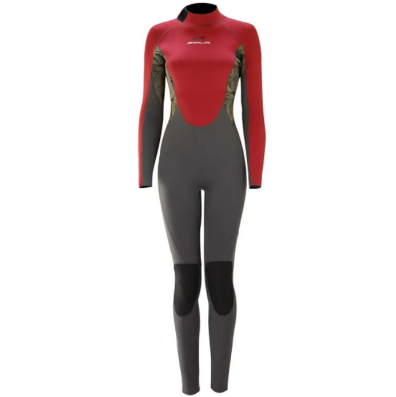 Sola Women's H20 4/3 Full Wetsuit Grey/Red